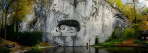 Lion Monument Lucerne Switzerland historic rock sculpture landmark