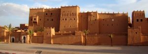 Kasbah Taourirt historic mud-brick fortress in Ouarzazate, Morocco