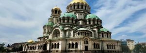 St. Alexander Nevsky Cathedral with golden domes in Sofia, Bulgaria