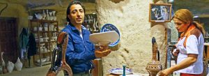 Local artisan demonstrating traditional pottery making in Avanos, Cappadocia, Turkey.